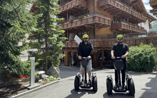 Segway in front of Walliserhof