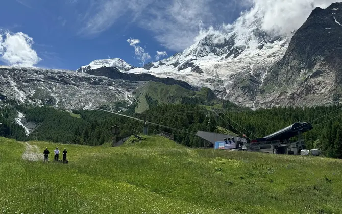 Segway vor dem Alphubel